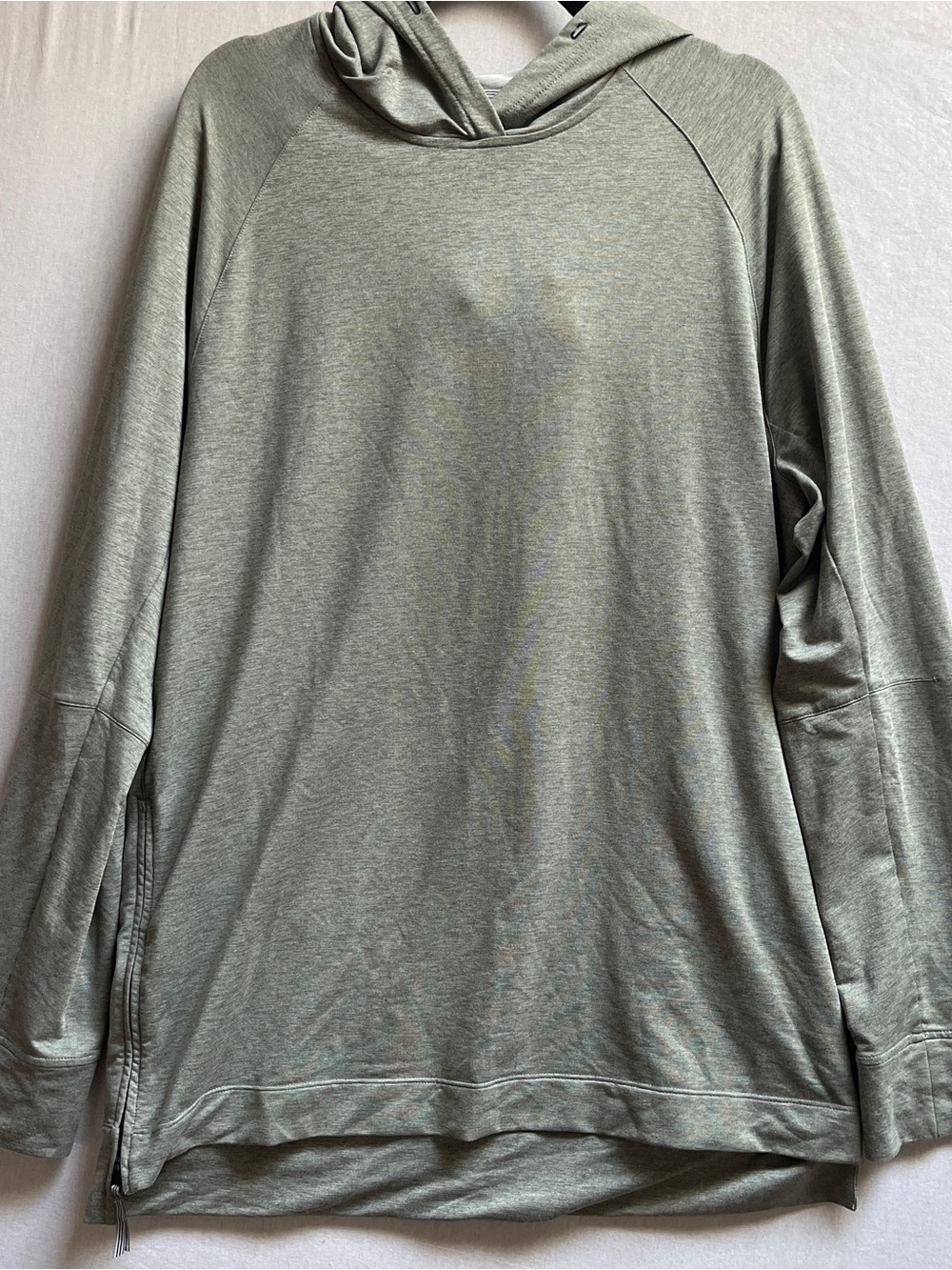 RYU Muted Grey Light Hooded Pullover Sweatshirt Hoodie XL